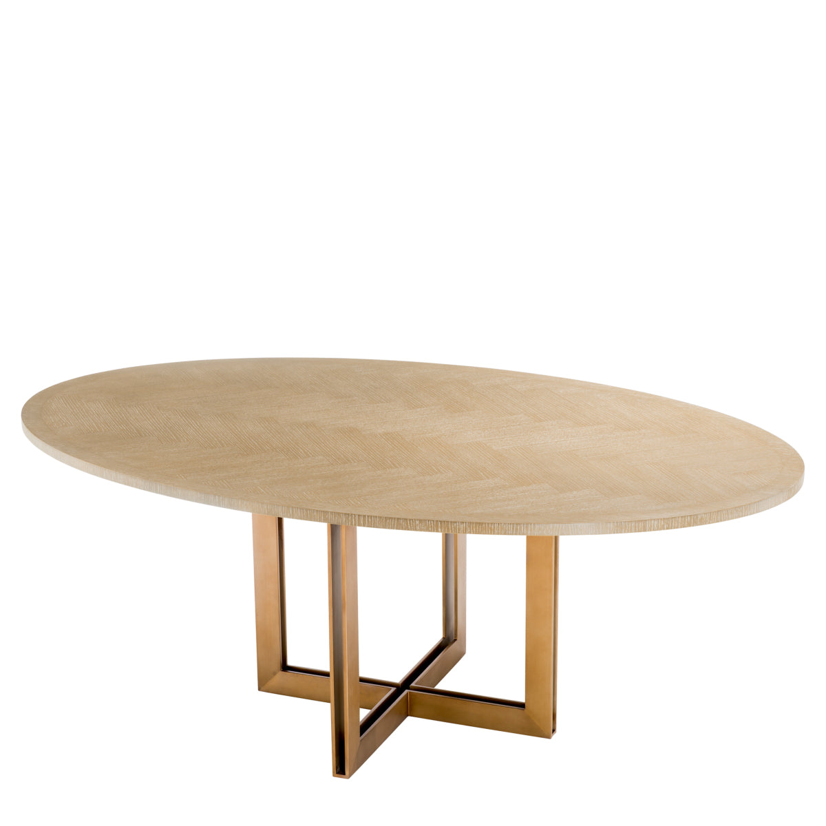 Oval Oak Dining Table Melchior | Eichholtz Miami