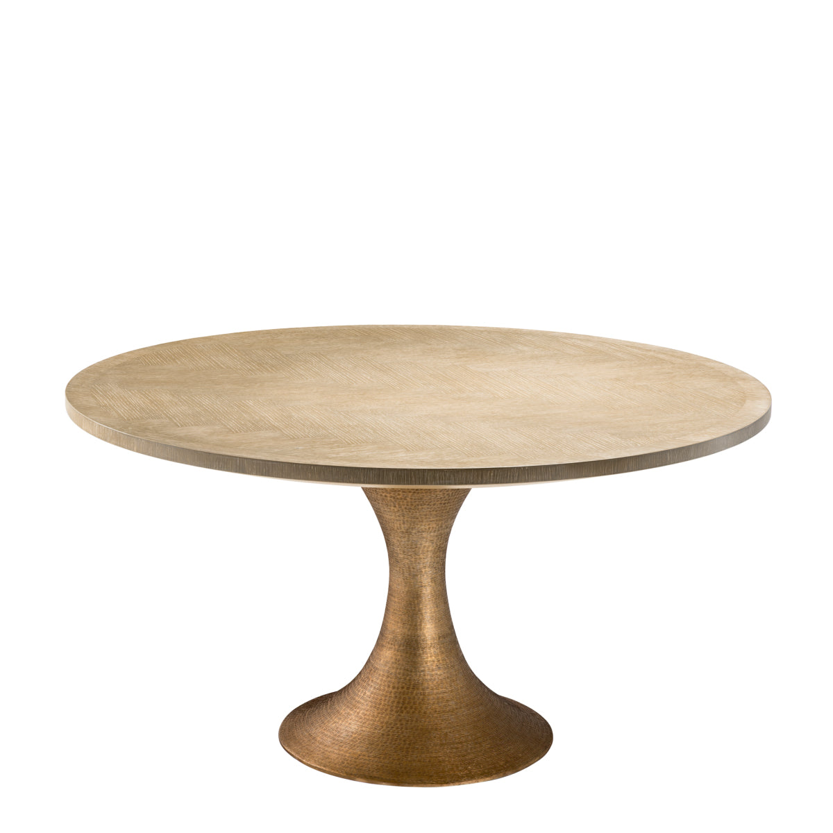Round Oak Dining Table Melchior | Eichholtz Miami
