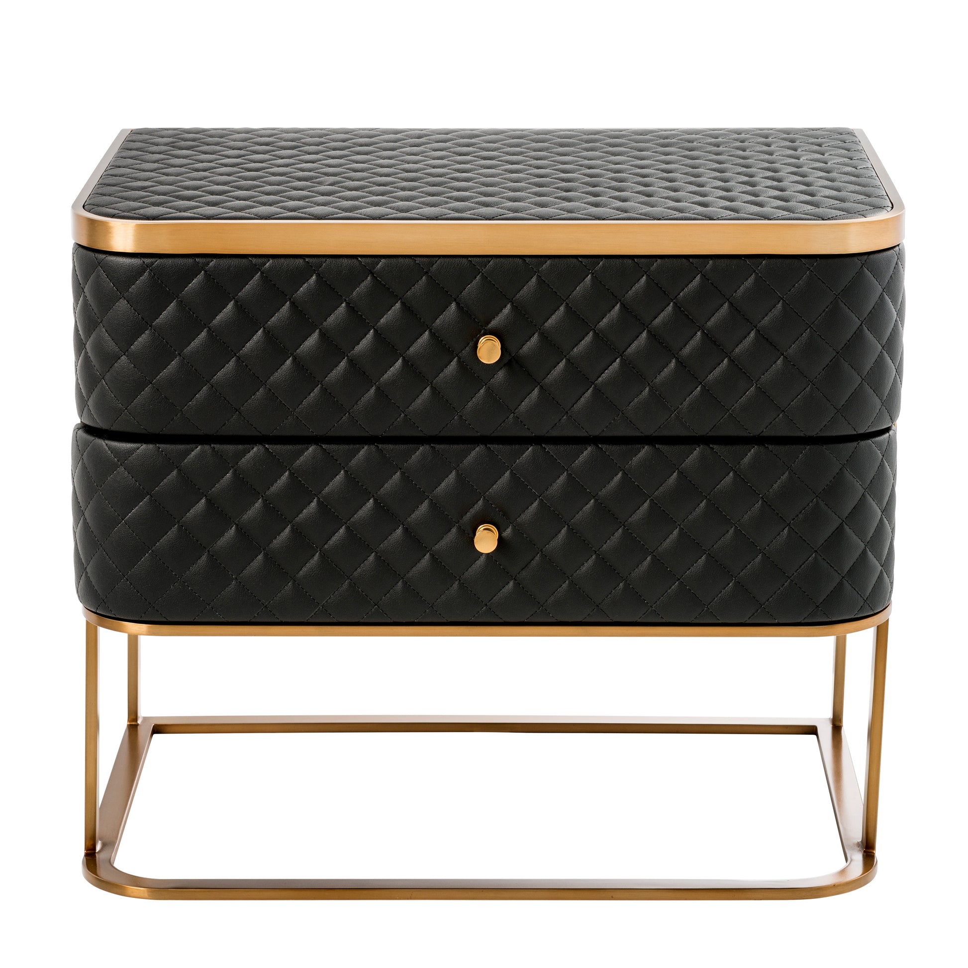 Black Leather Side Table Monfort | Eichholtz Miami