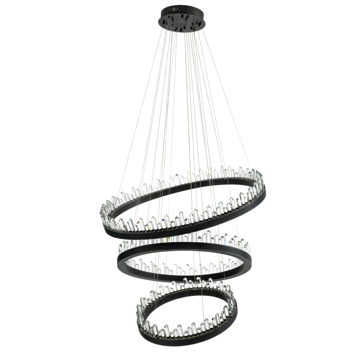 Bronze Crystal Glass Chandelier Randall | Eichholtz Miami