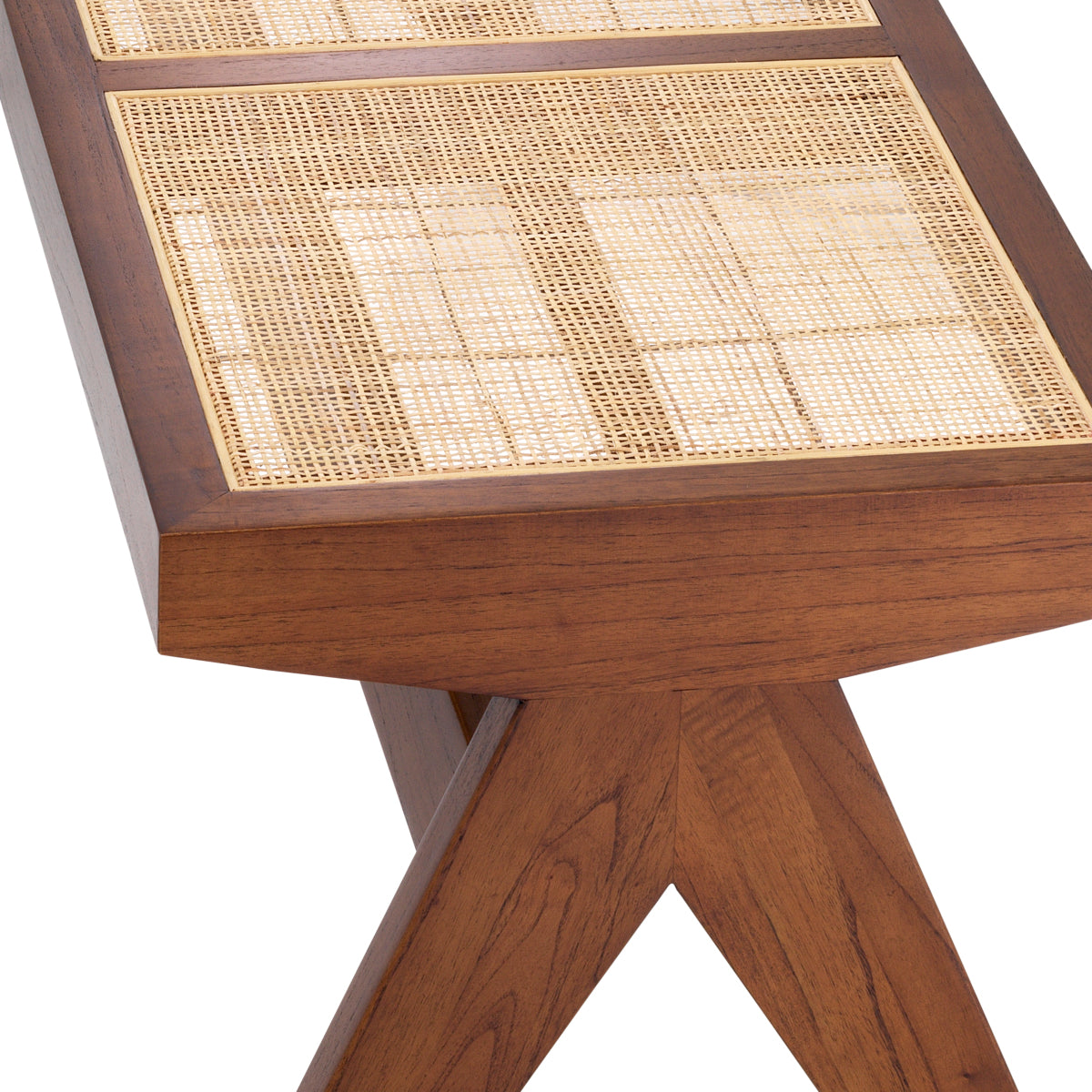 Brown Rattan Bench Arnaud | Eichholtz Miami