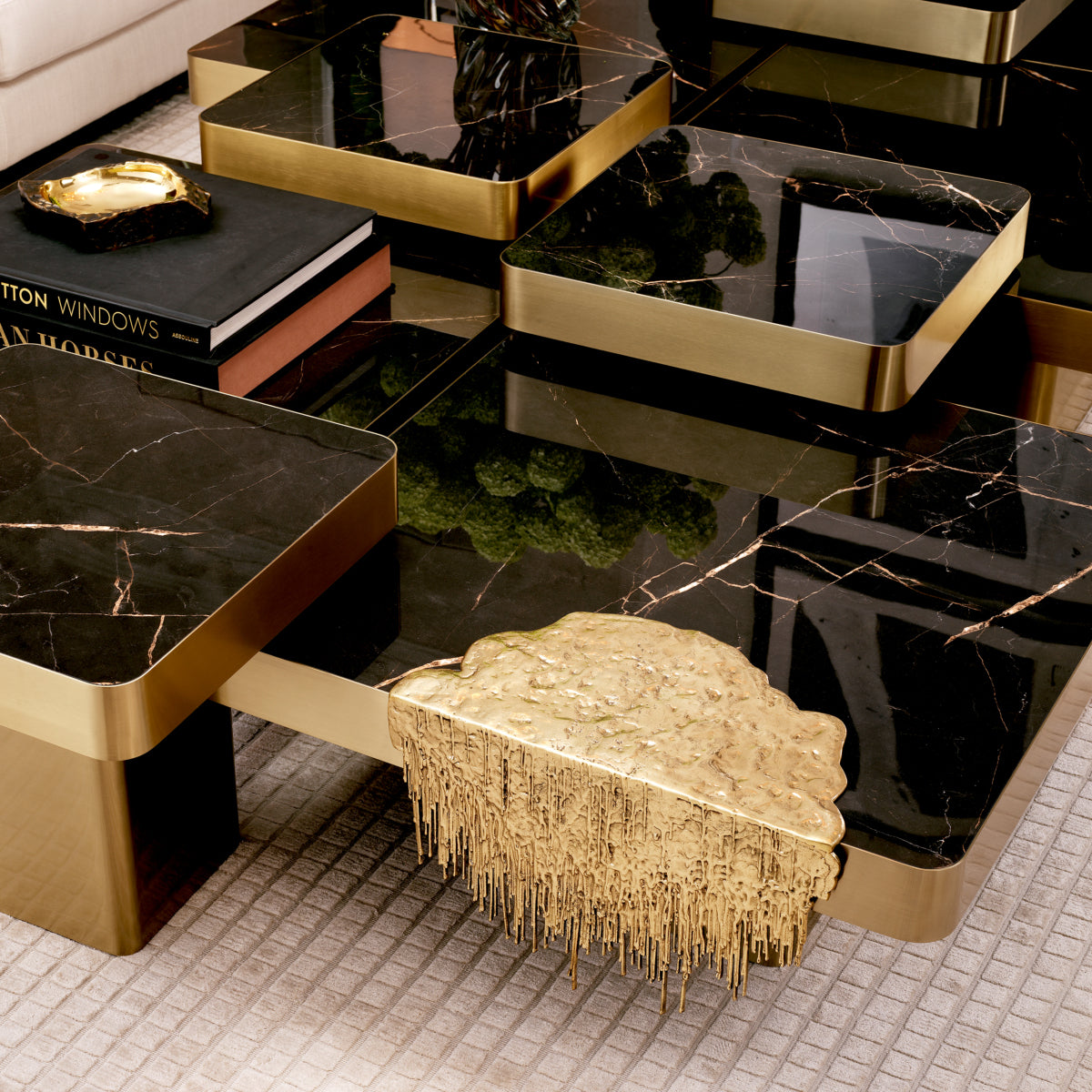 Melting Brass Table Decor Grove | Eichholtz Miami