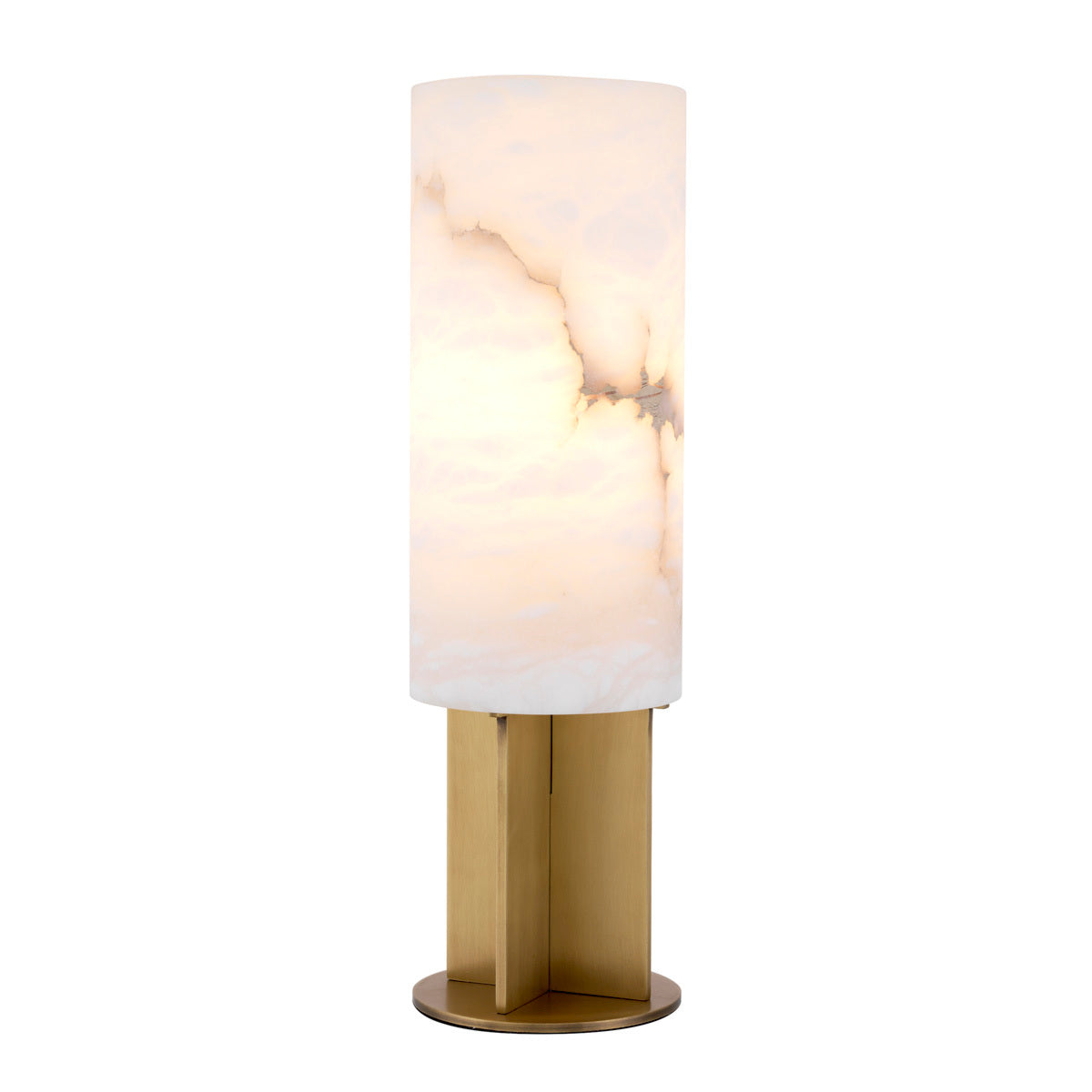 Round Alabaster Table Lamp Giorgina | Eichholtz Miami