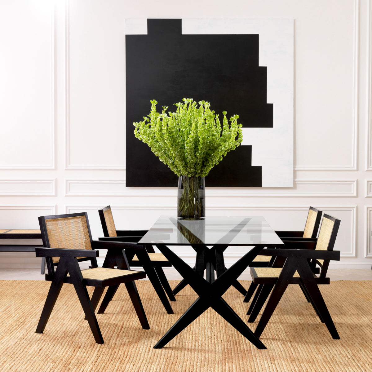 Rattan Cane Dining Armchair Aristide | Eichholtz Miami