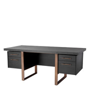 Charcoal Oak Desk Canova | Eichholtz Miami