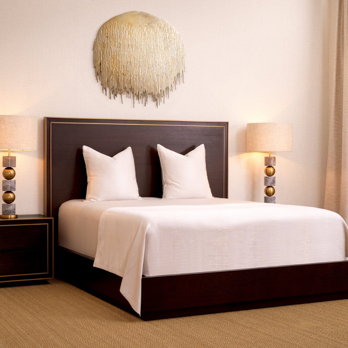 2 Drawer Oak Side Table Camelot | Eichholtz Miami