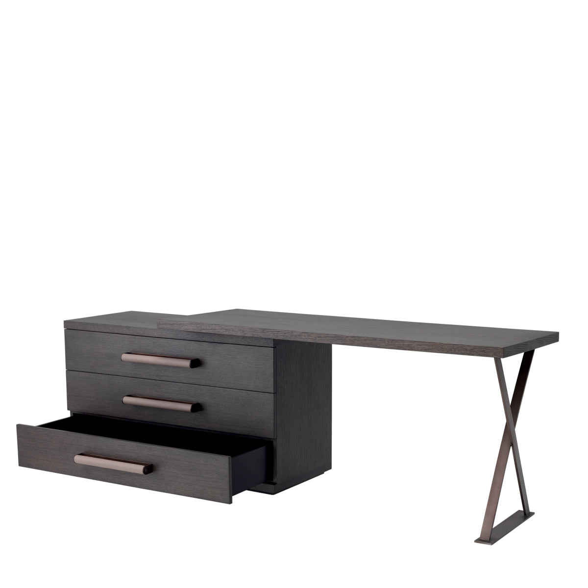 3 Drawer Oak Desk Sanderson | Eichholtz Miami