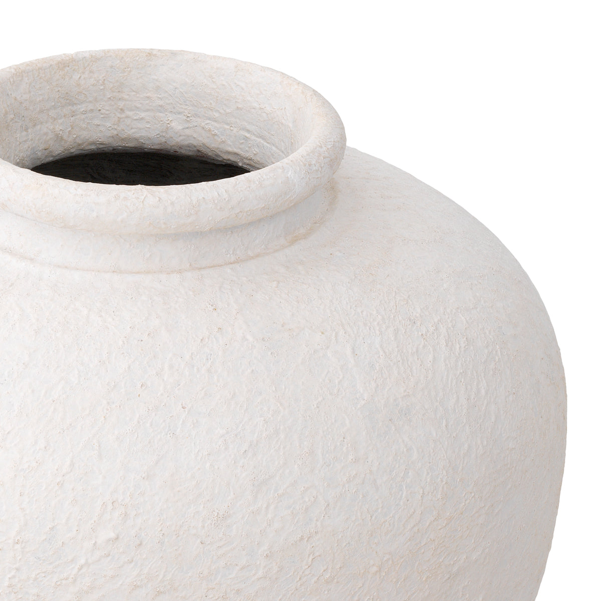 Matte White Clay Vase L Reine | Eichholtz Miami