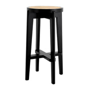Black Rattan Bar Stool Dareau | Eichholtz Miami