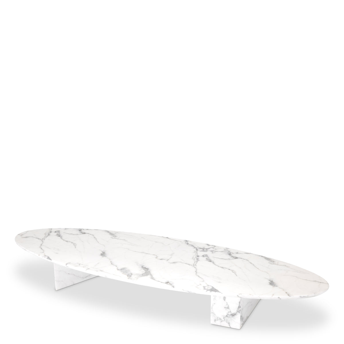 Marble Oval Coffee Table Aurore | Eichholtz Miami