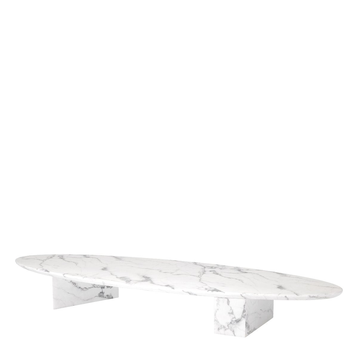 Marble Oval Coffee Table Aurore | Eichholtz Miami