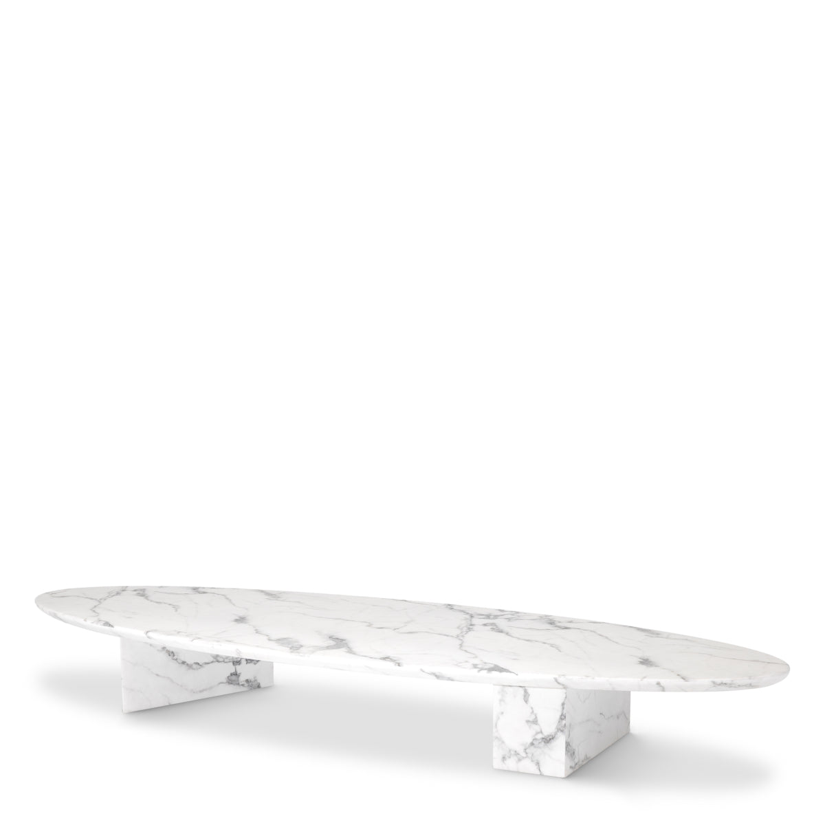 Marble Oval Coffee Table Aurore | Eichholtz Miami