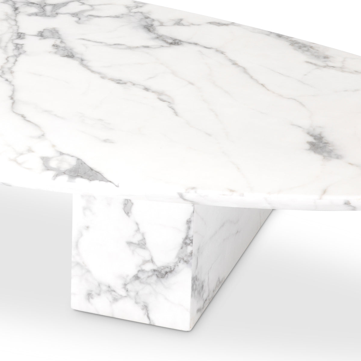 Marble Oval Coffee Table Aurore | Eichholtz Miami