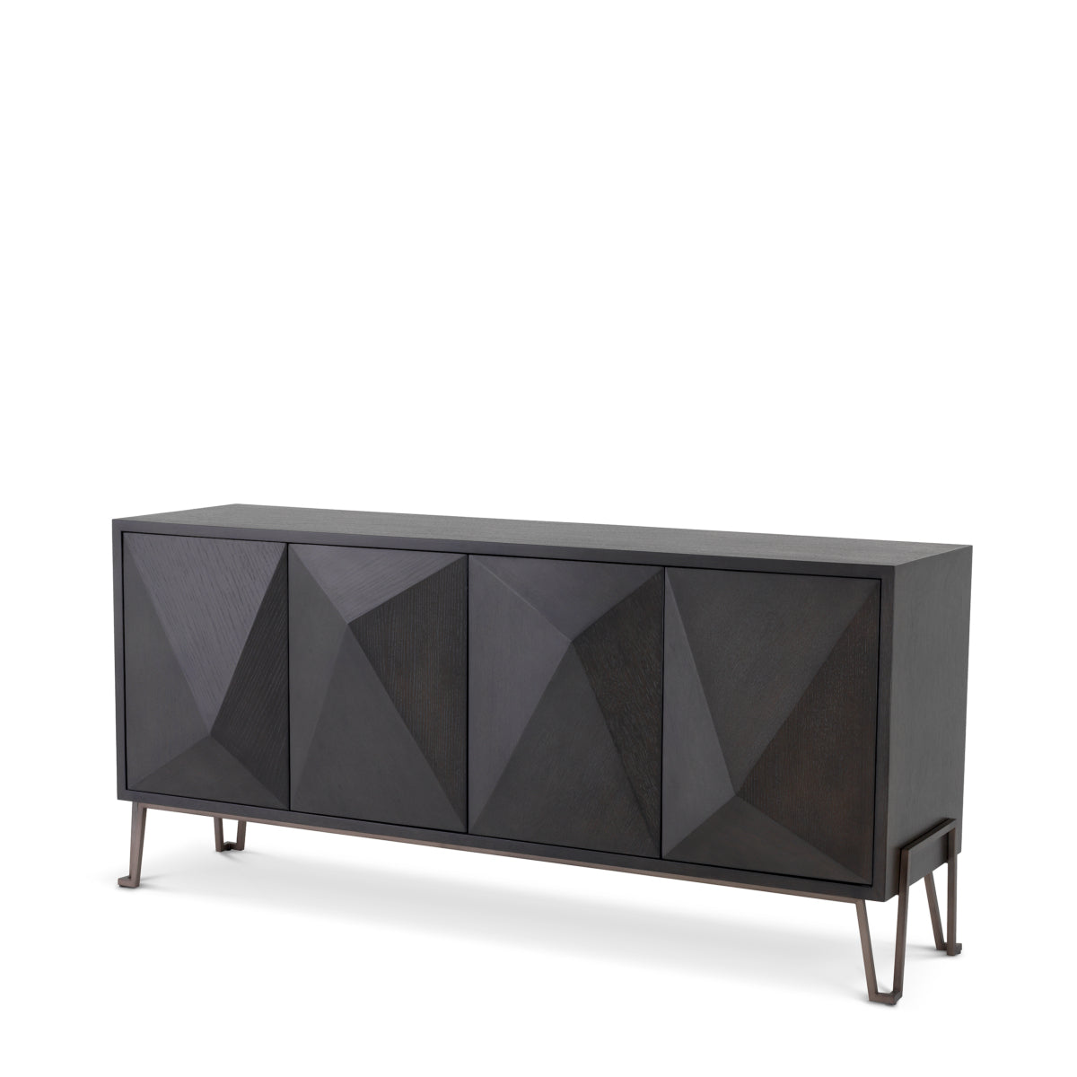 Brown Oak Media Cabinet Highland | Eichholtz Miami