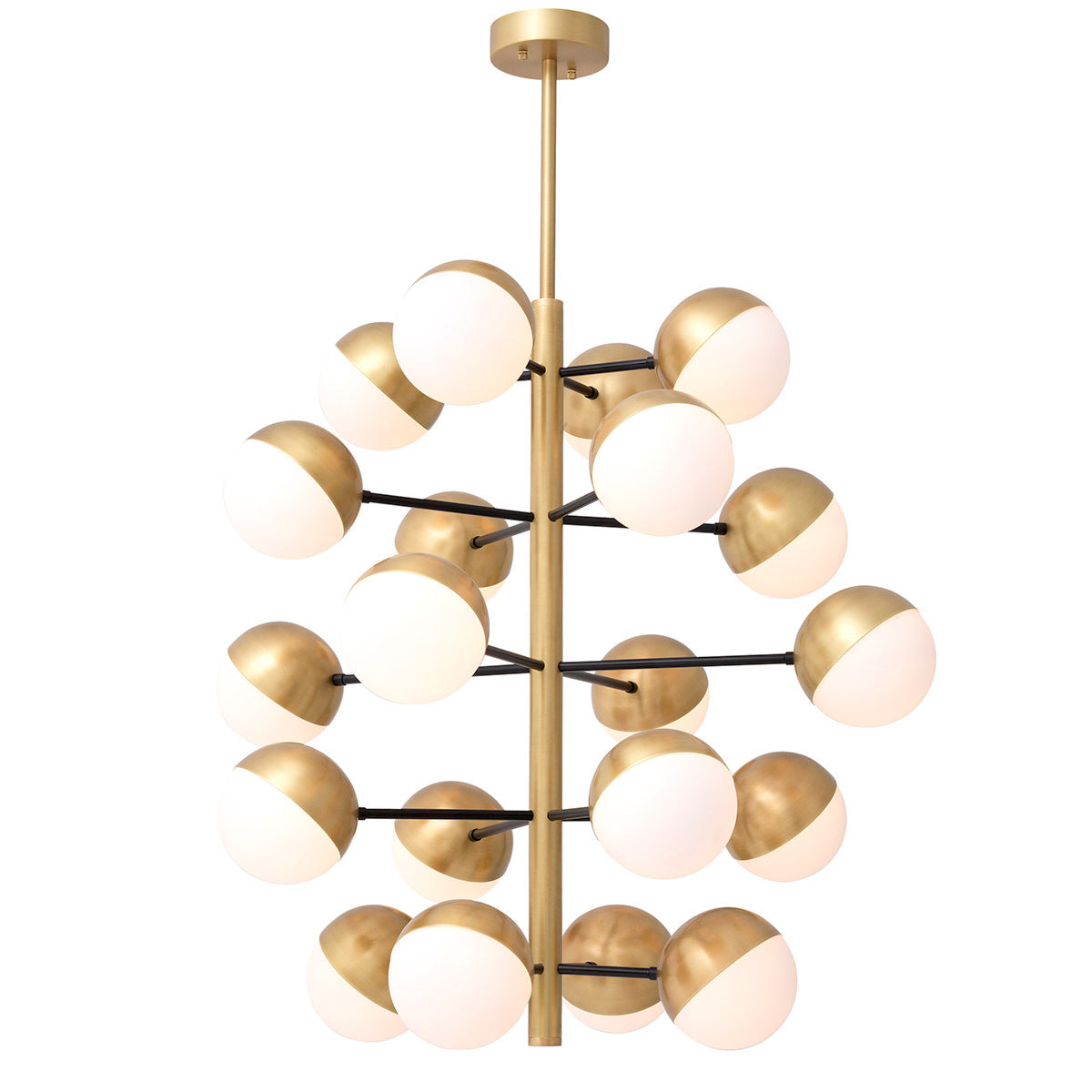 Tubular Alabaster Chandelier Eos 