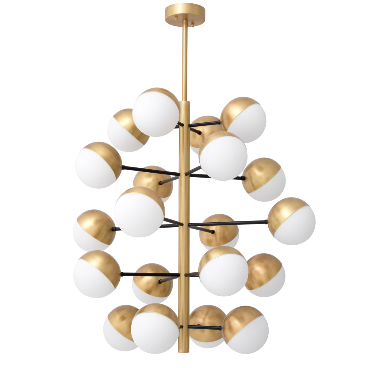 Tubular Alabaster Chandelier Eos 