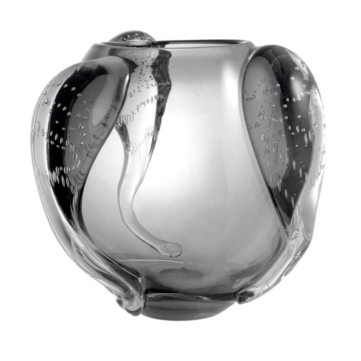 Gray Handblown Glass Vase L Sianluca | Eichholtz Miami