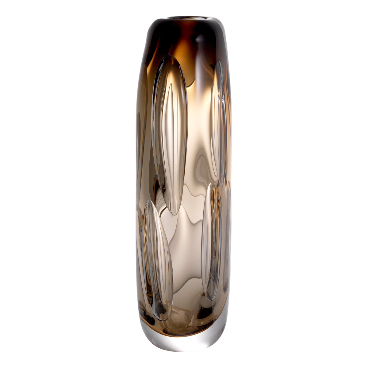 Brown Handblown Glass Vase L Sianni | Eichholtz Miami
