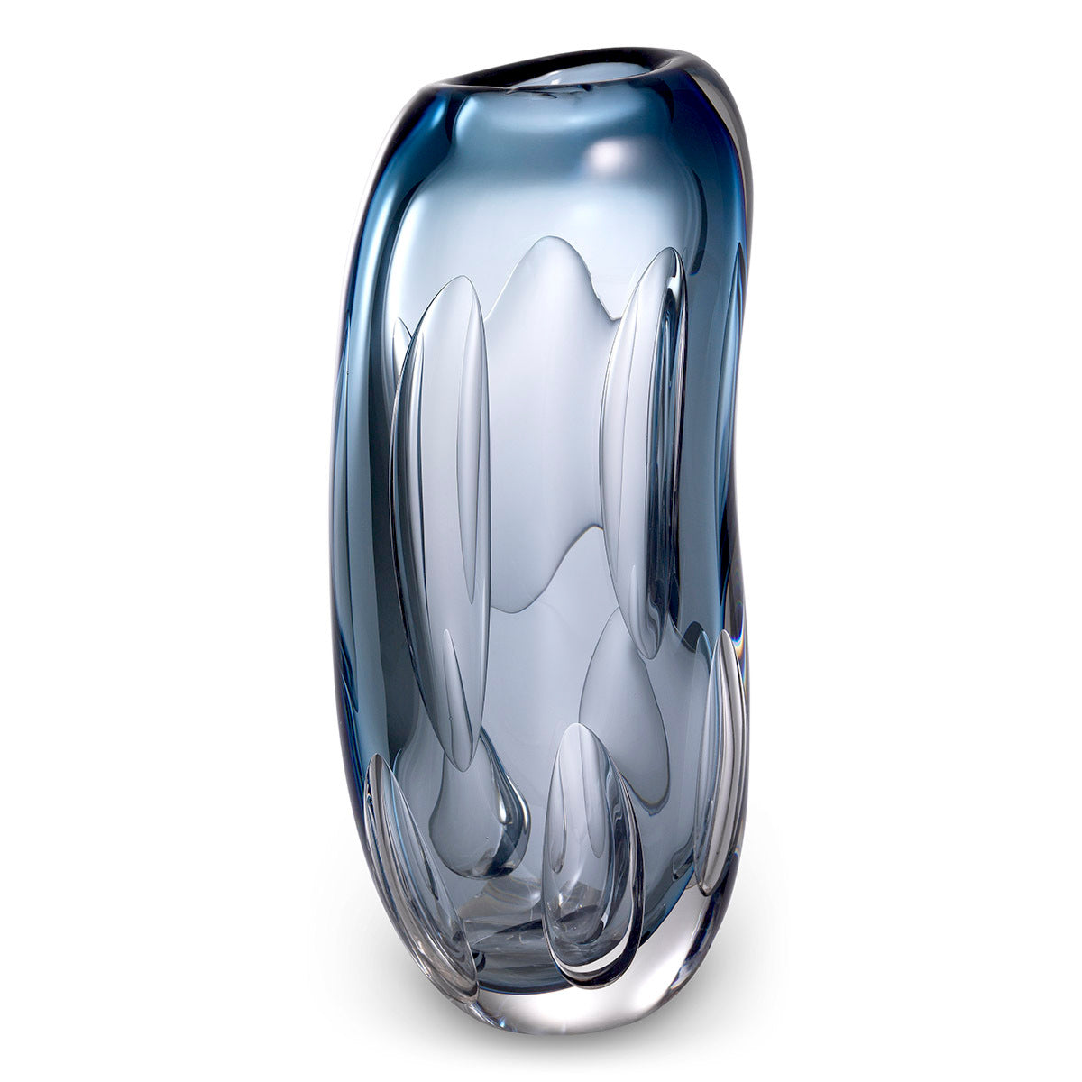 Blue Handblown Glass Vase M Sianni | Eichholtz Miami