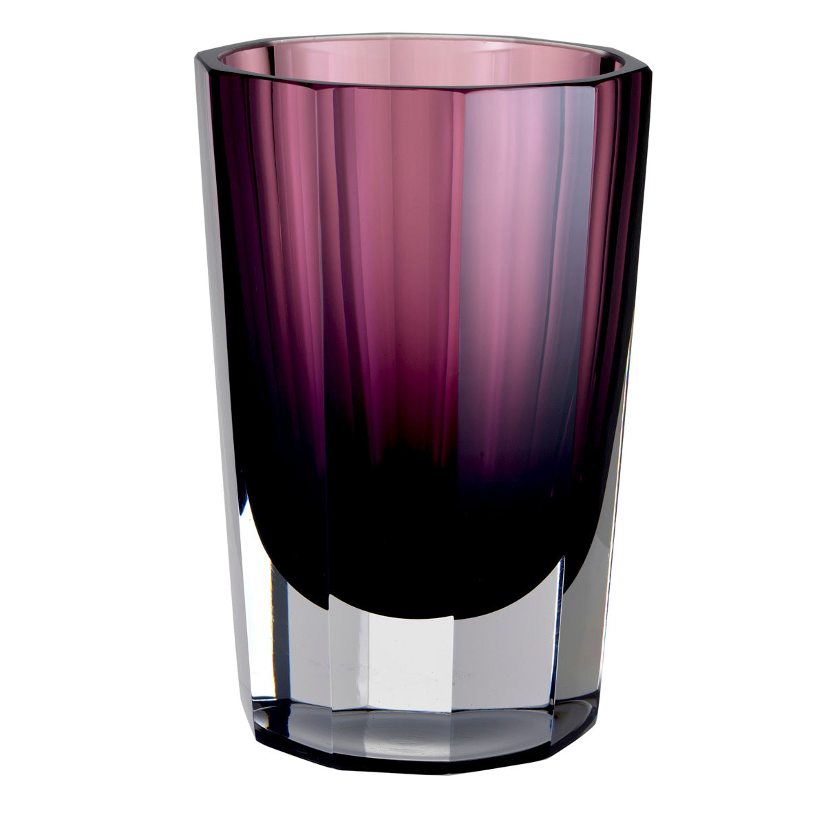 Purple Octagonal Glass Vase Chavez | Eichholtz Miami