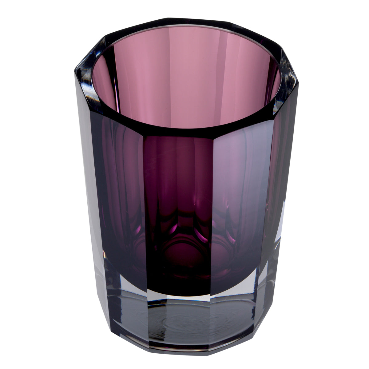Purple Octagonal Glass Vase Chavez | Eichholtz Miami