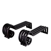 Black Curled Set (2) Andiron Mardor | Eichholtz Miami
