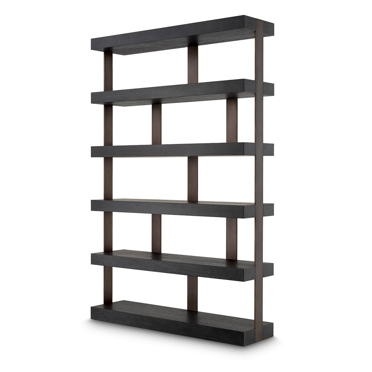 Bronze 5 Shelf Bookcase Dalmar | Eichholtz Miami