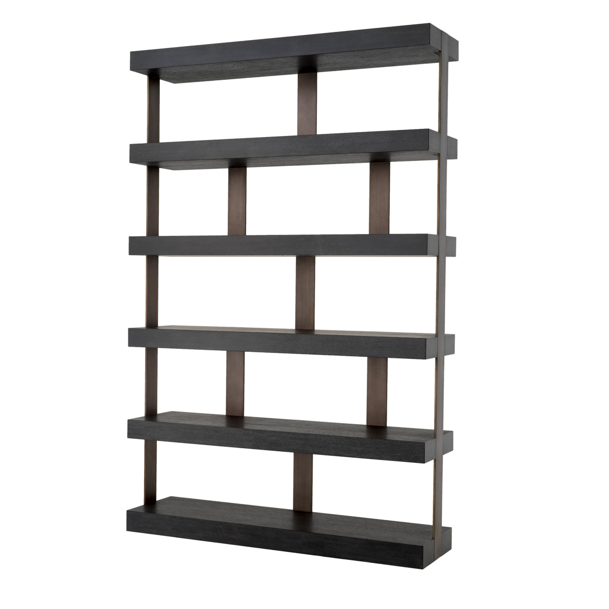 Bronze 5 Shelf Bookcase Dalmar | Eichholtz Miami