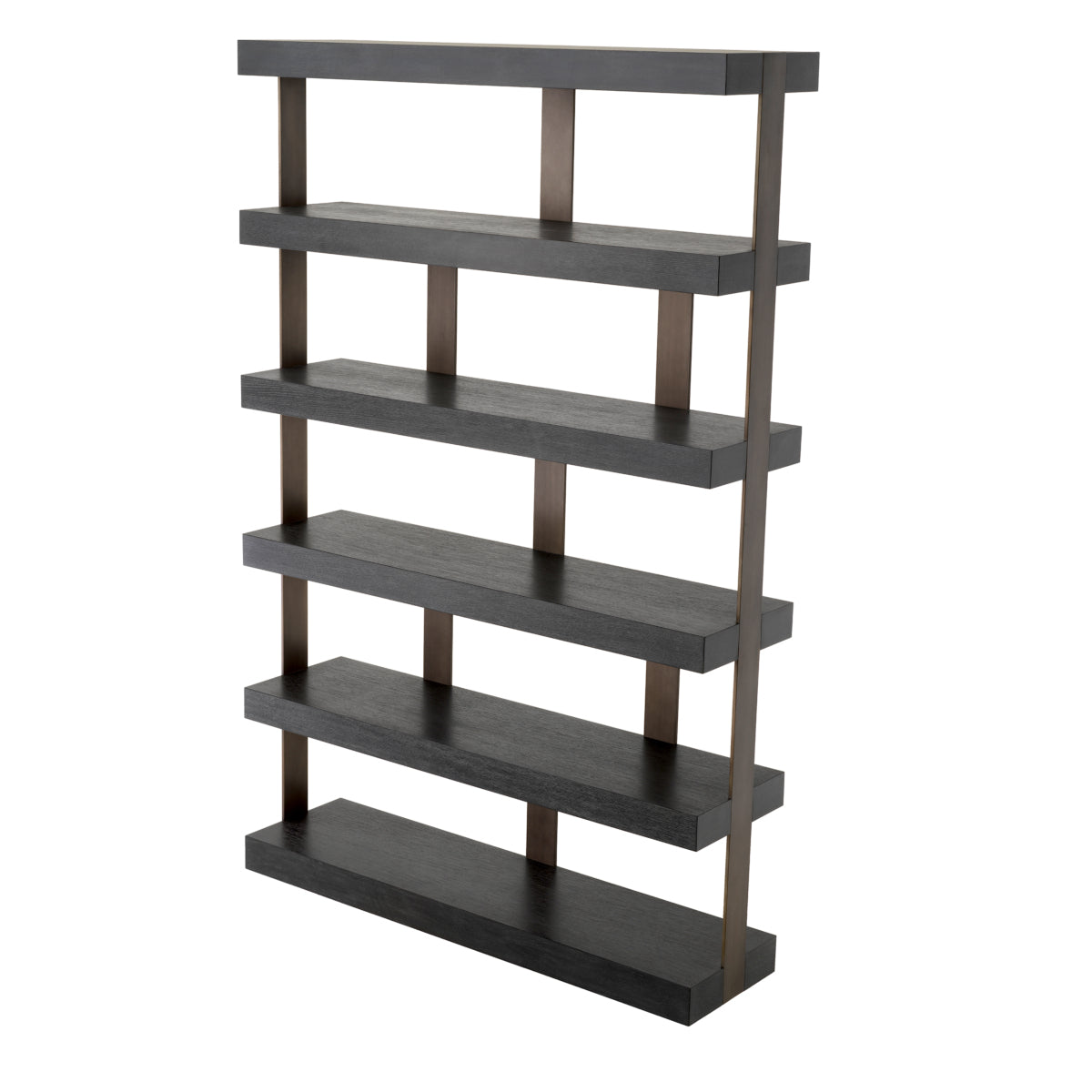 Bronze 5 Shelf Bookcase Dalmar | Eichholtz Miami