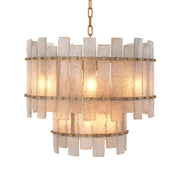 Frosted Hand-Blown Glass Chandelier Caprera | Eichholtz Miami