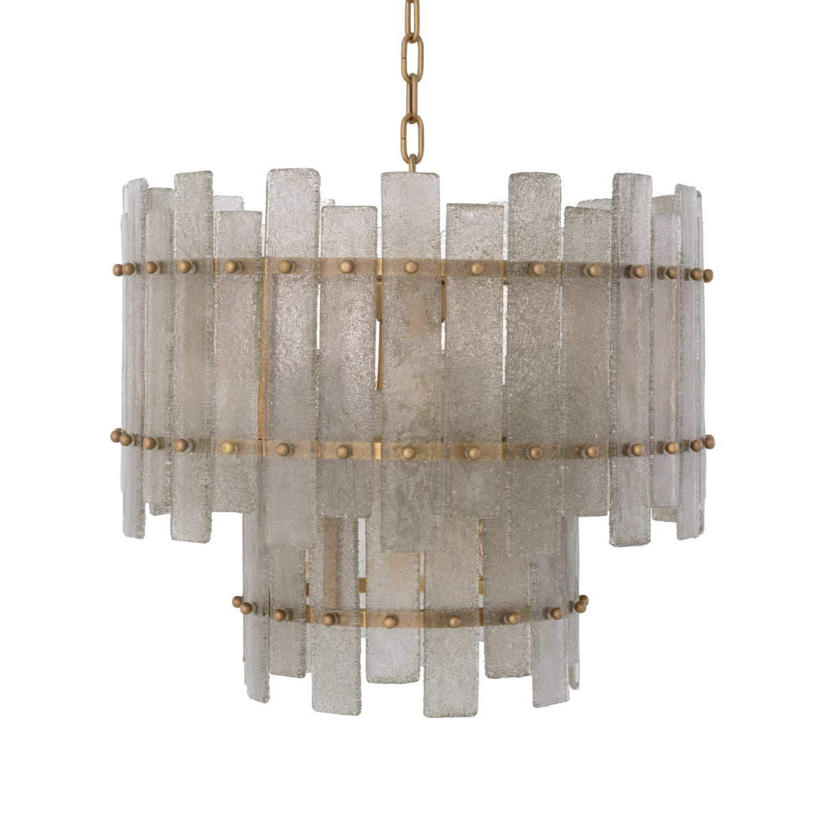 Frosted Hand-Blown Glass Chandelier Caprera | Eichholtz Miami