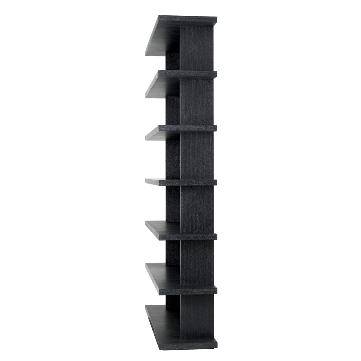 Charcoal Gray Oak Bookcase Malibu | Eichholtz Miami