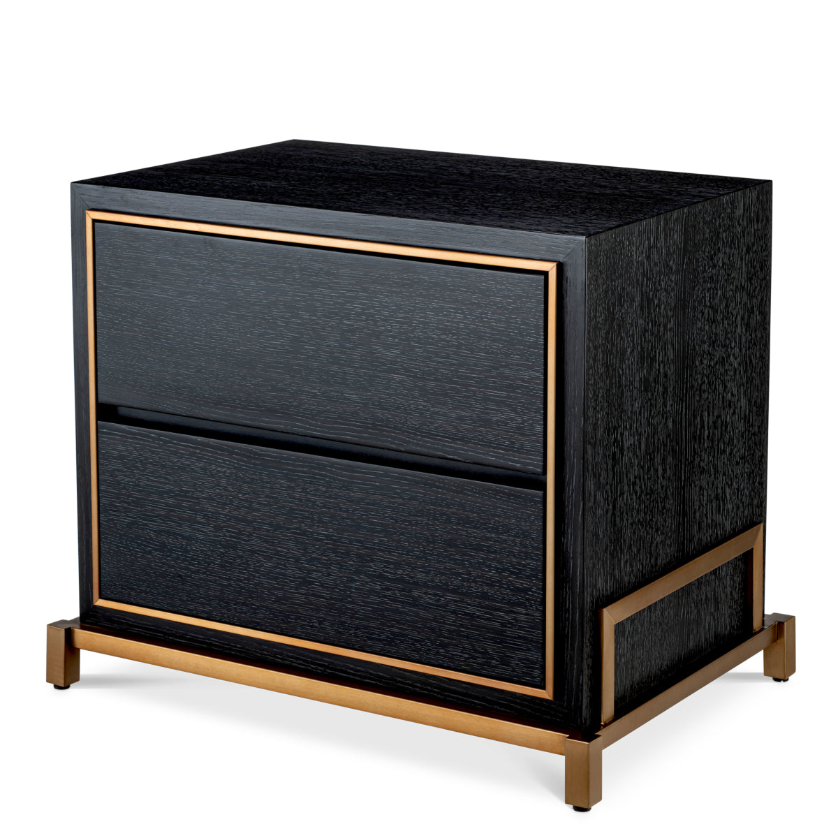 Charcoal Oak Bedside Table Hazel | Eichholtz Miami