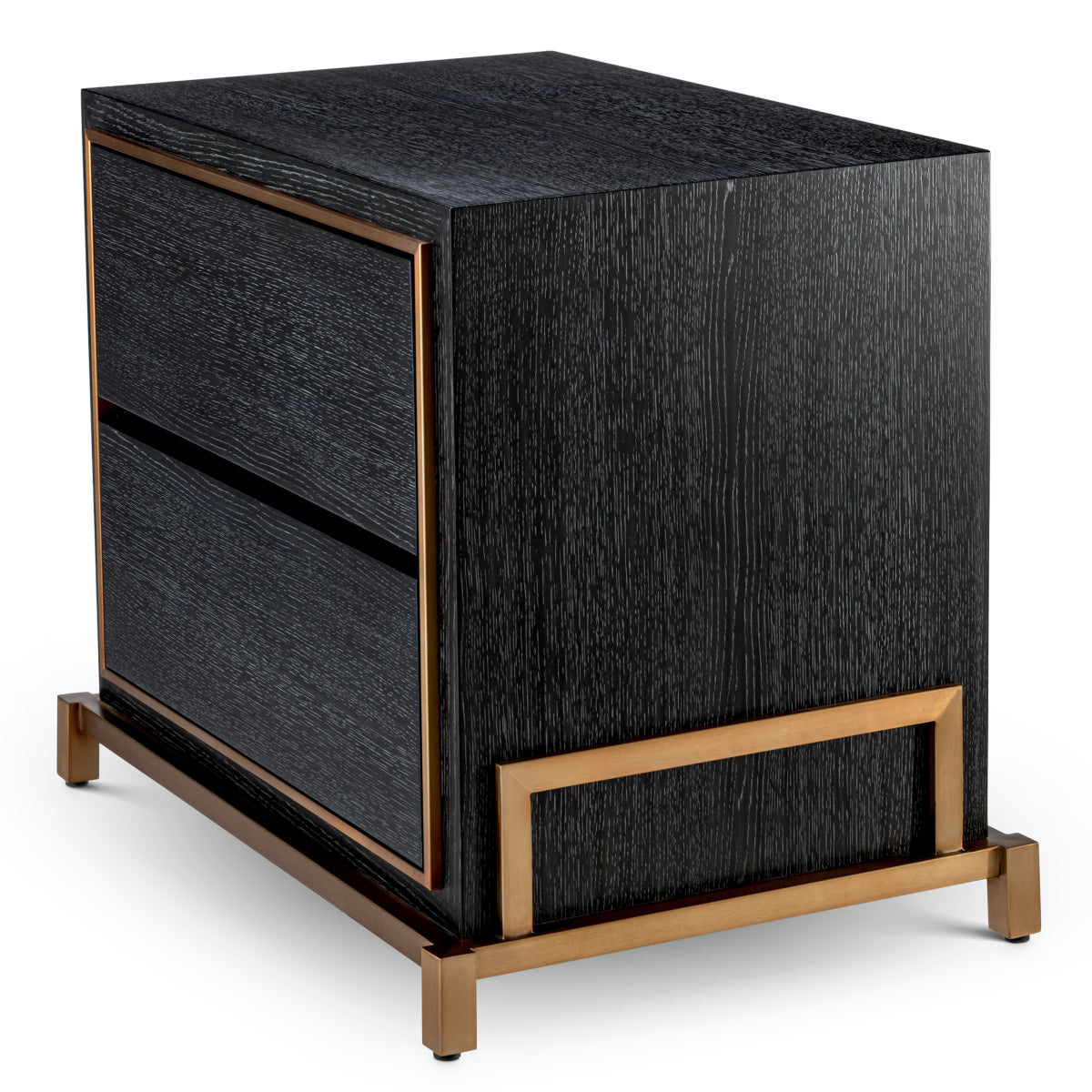 Charcoal Oak Bedside Table Hazel | Eichholtz Miami