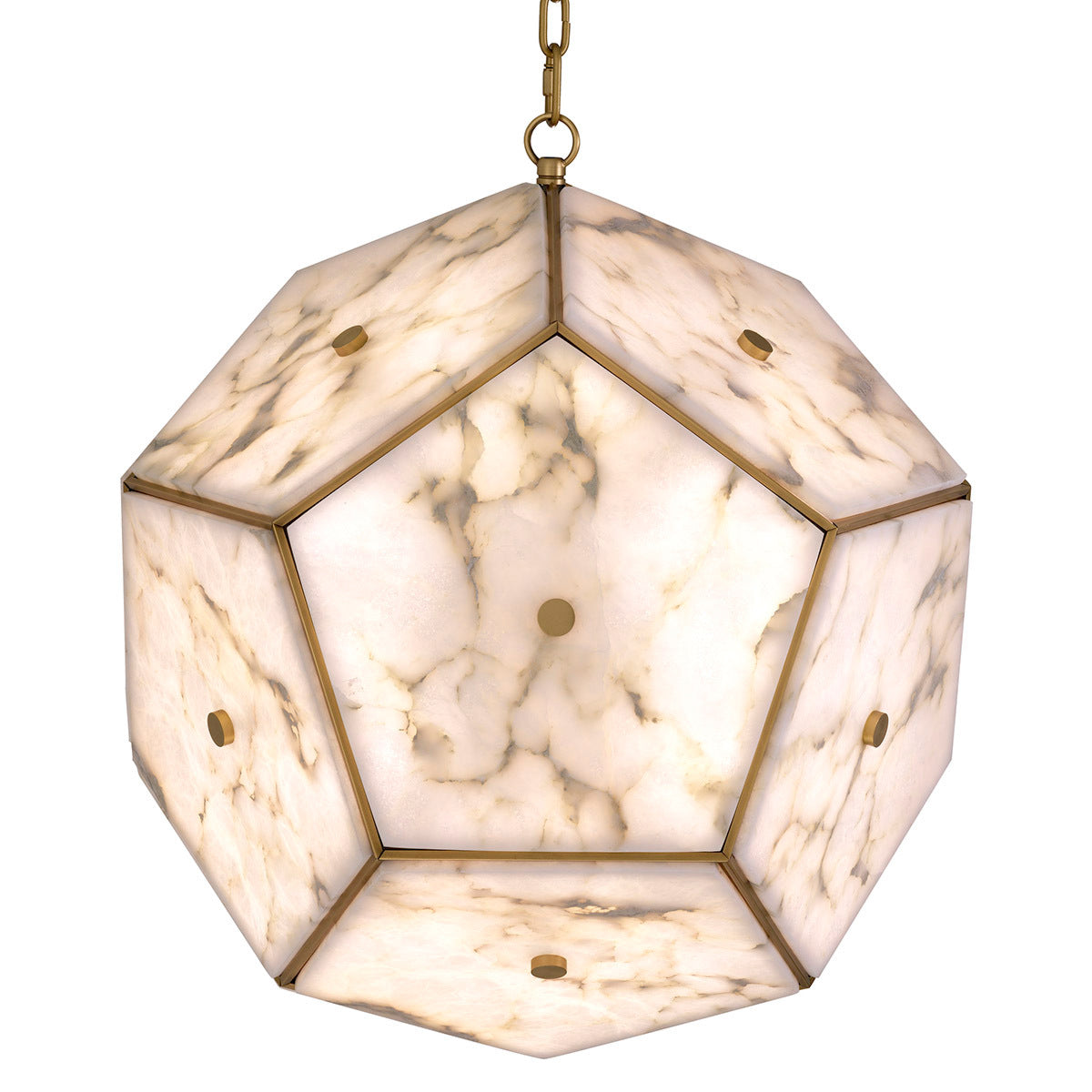 Pentagonal Alabaster Lantern Gallo | Eichholtz Miami