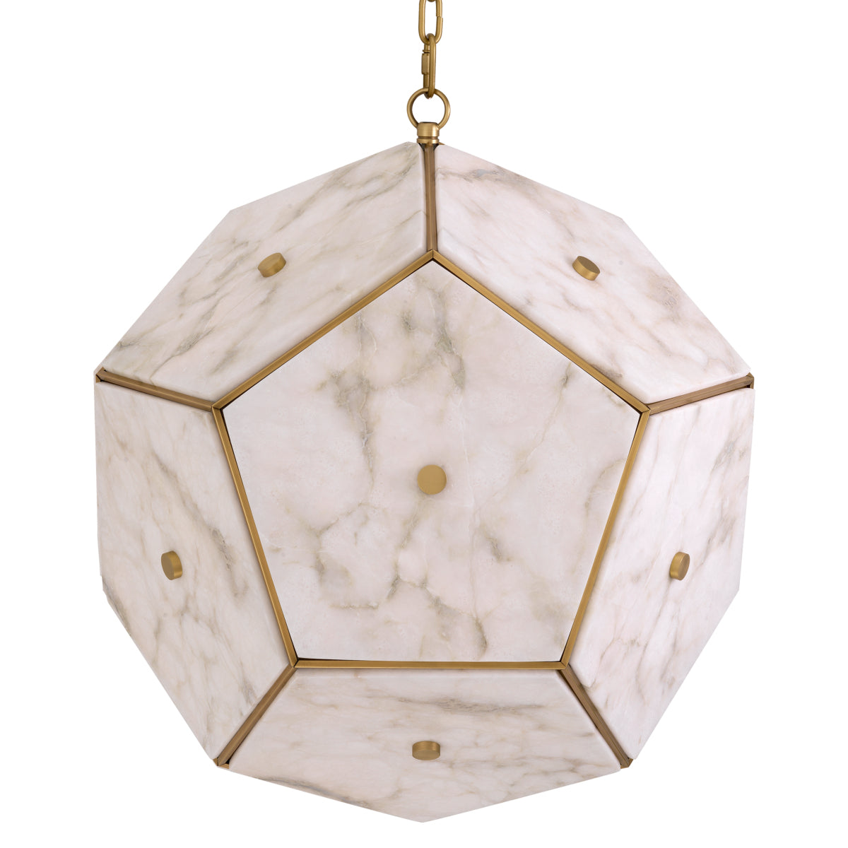 Pentagonal Alabaster Lantern Gallo | Eichholtz Miami
