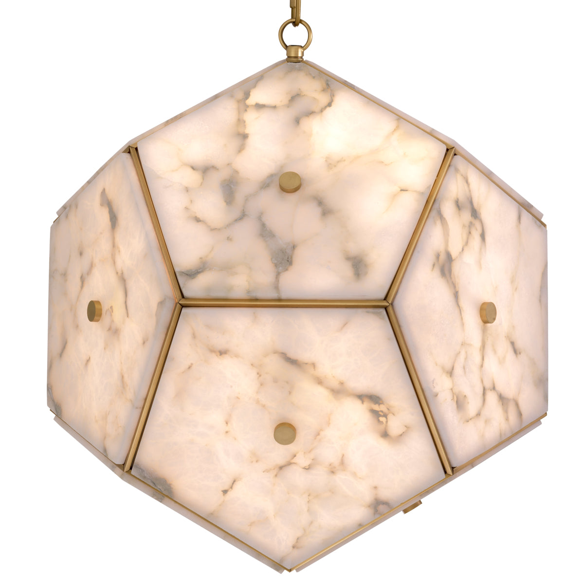 Pentagonal Alabaster Lantern Gallo | Eichholtz Miami