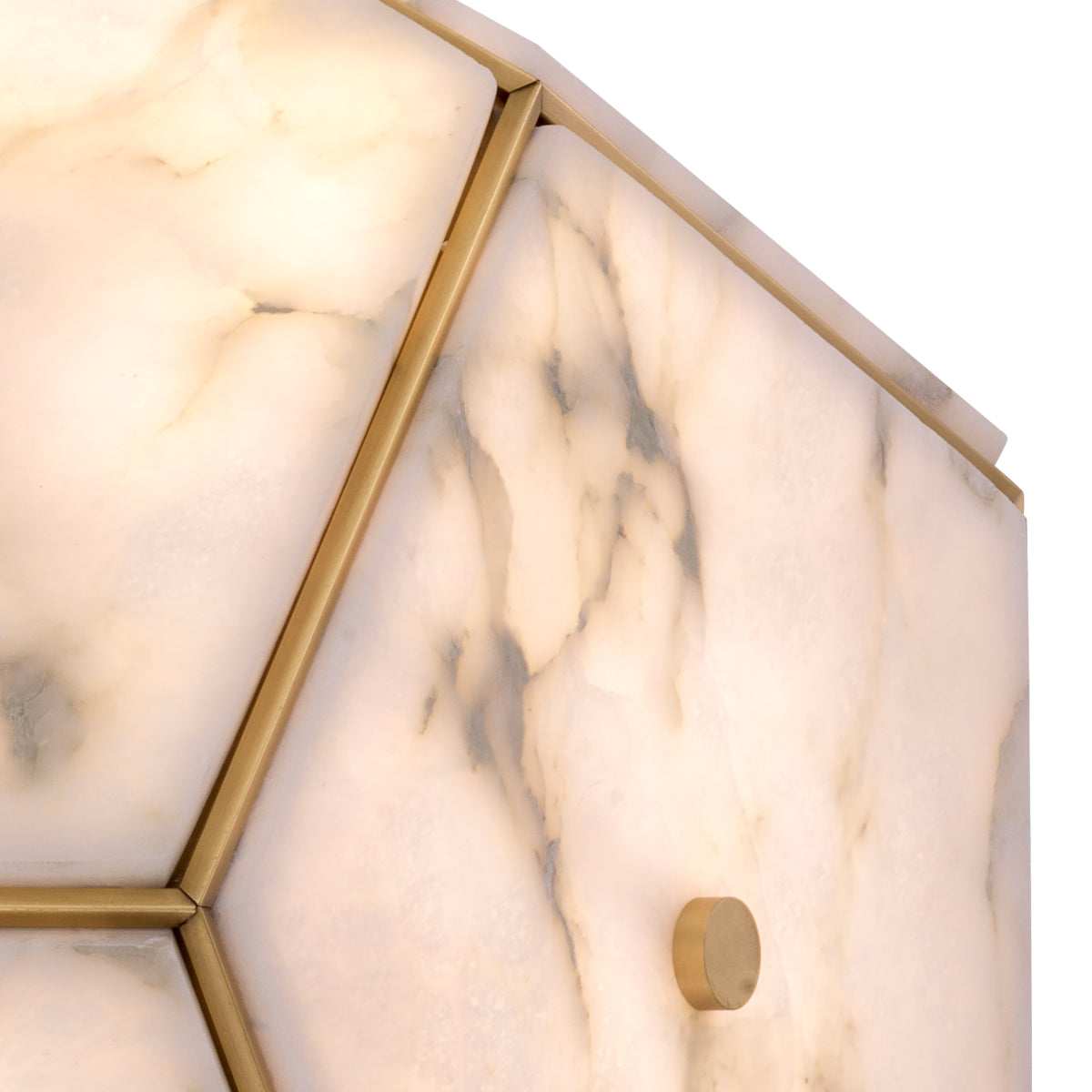 Pentagonal Alabaster Lantern Gallo | Eichholtz Miami