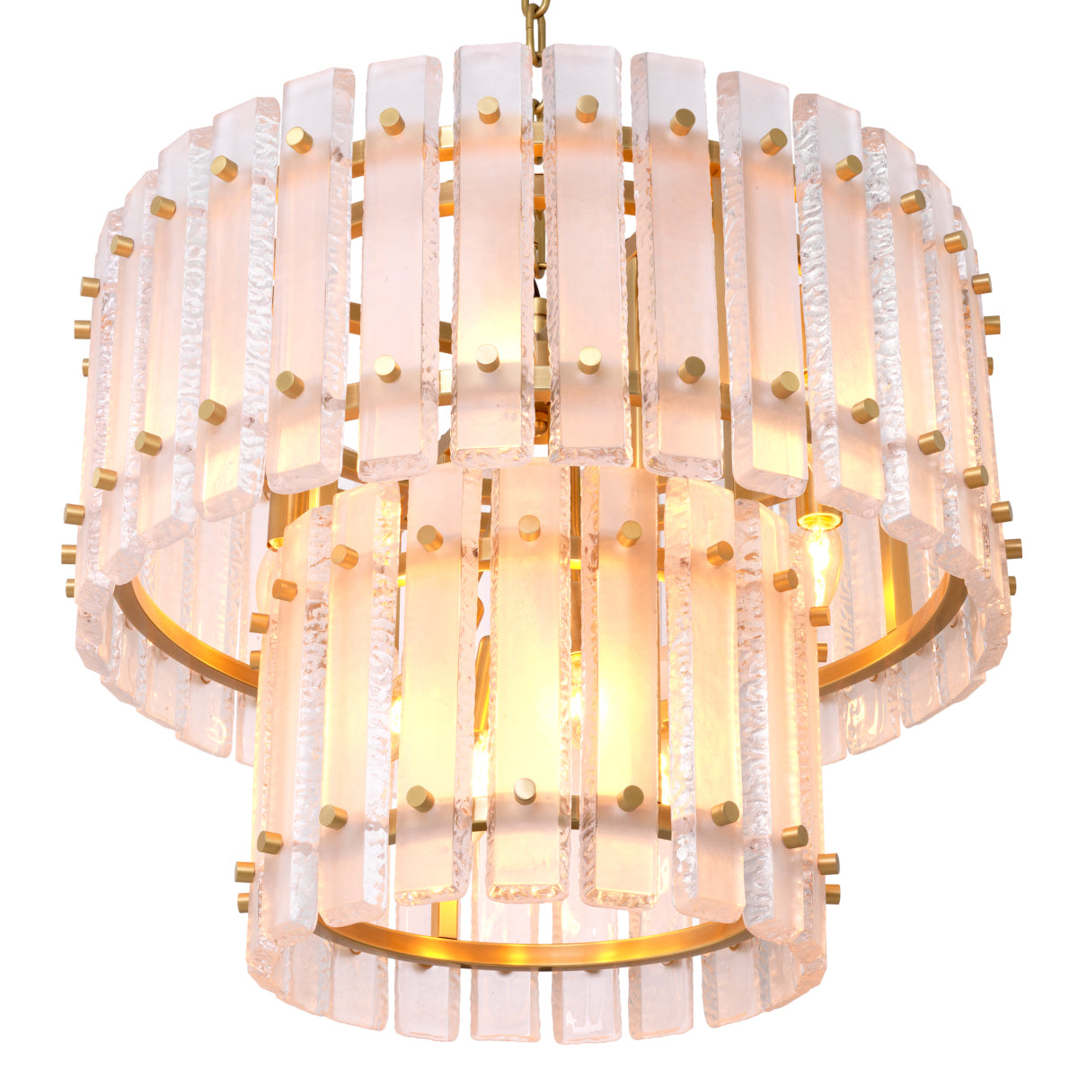 Frosted Glass Plates Chandelier Blason | Eichholtz Miami