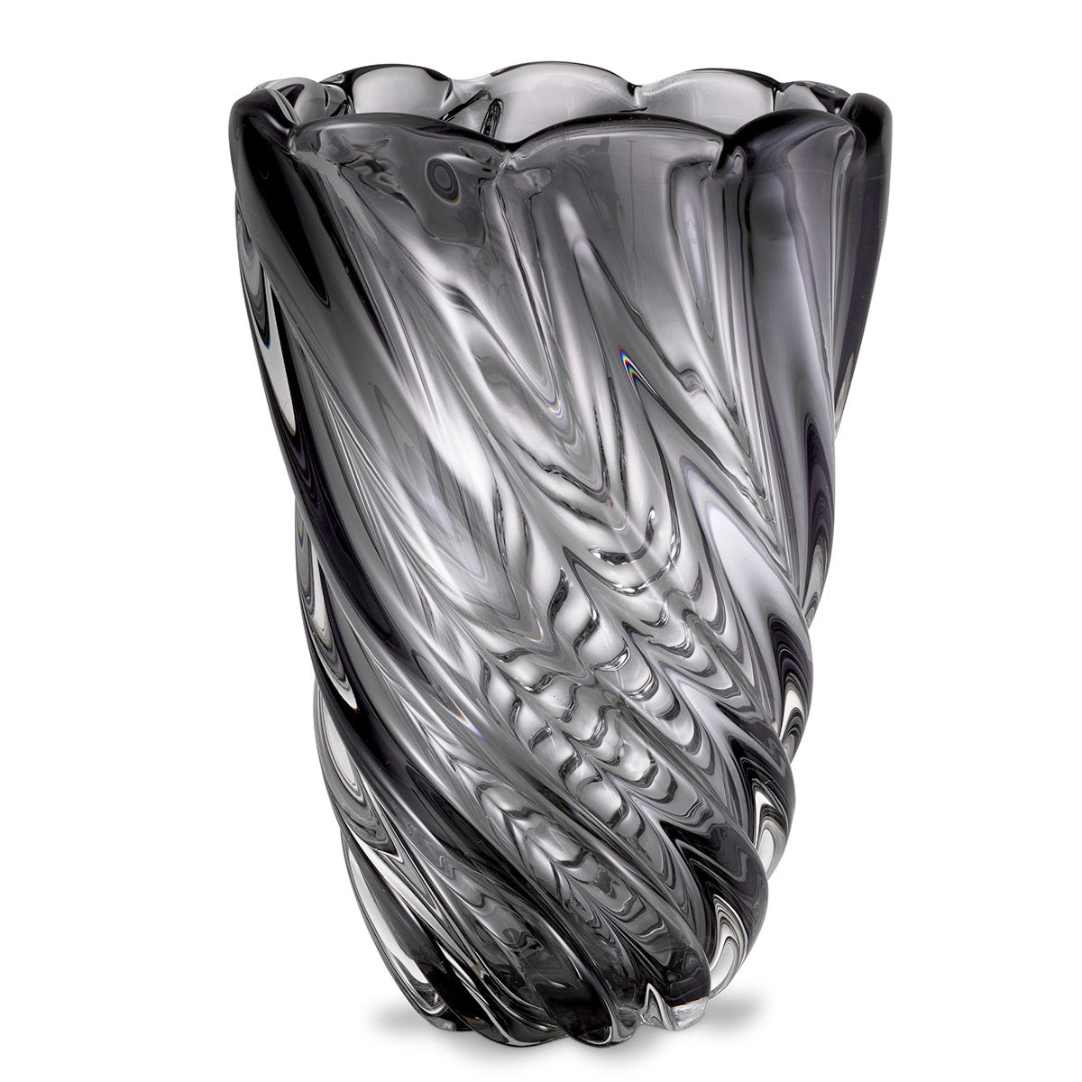 Swirling Glass Vase L Contessa | Eichholtz Miami