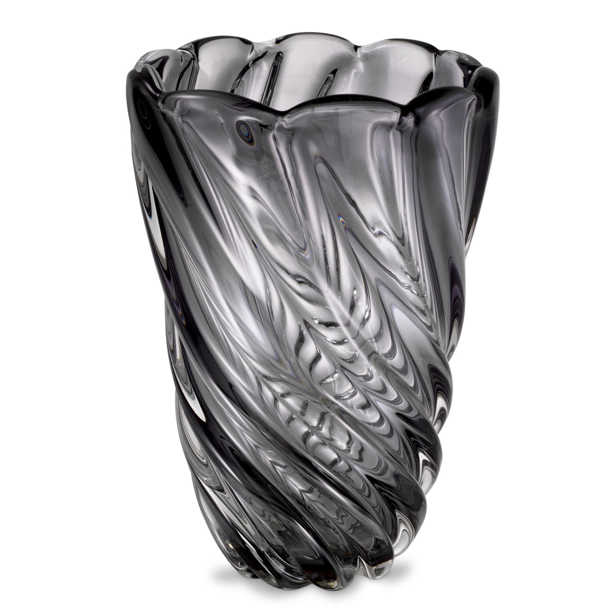 Swirling Glass Vase L Contessa | Eichholtz Miami
