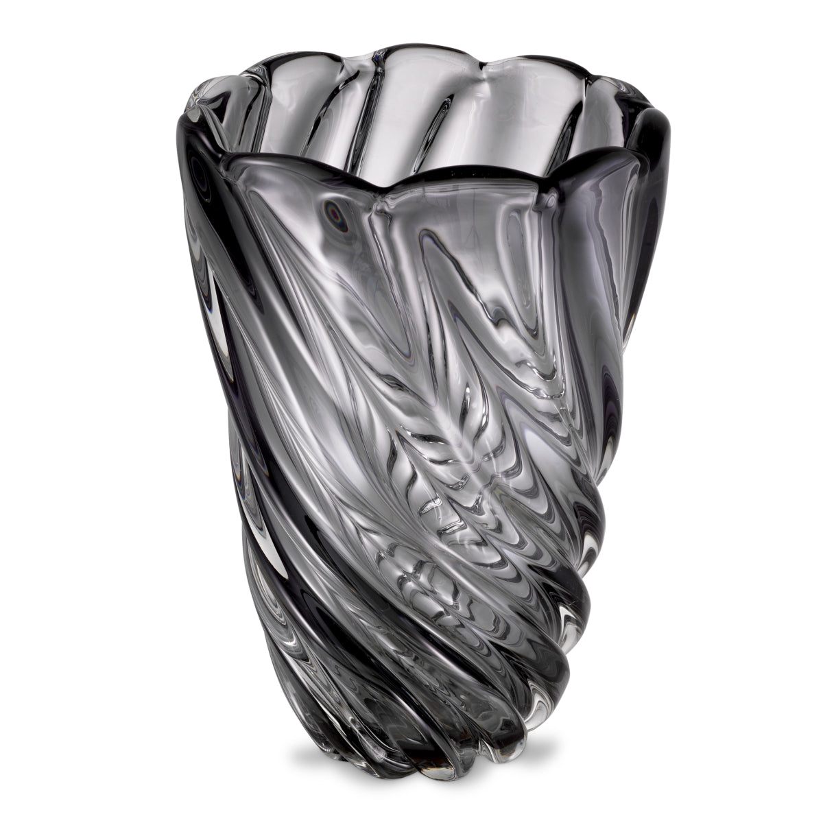 Swirling Glass Vase L Contessa | Eichholtz Miami