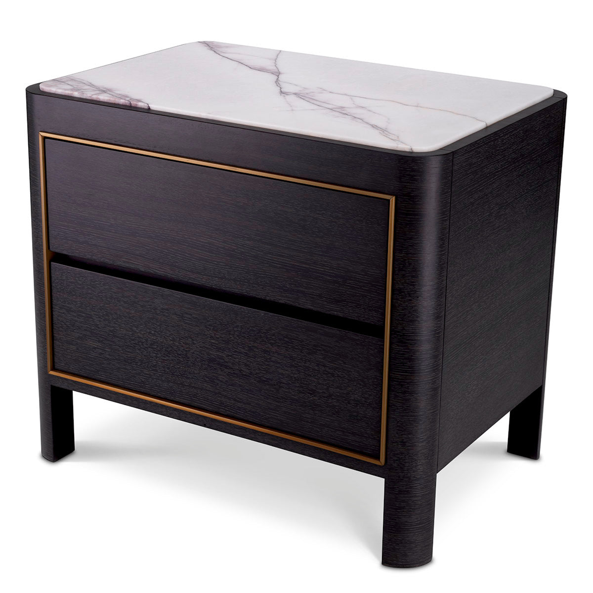 Charcoal Gray Bedside Table Corazon | Eichholtz Miami