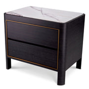 Charcoal Gray Bedside Table Corazon | Eichholtz Miami