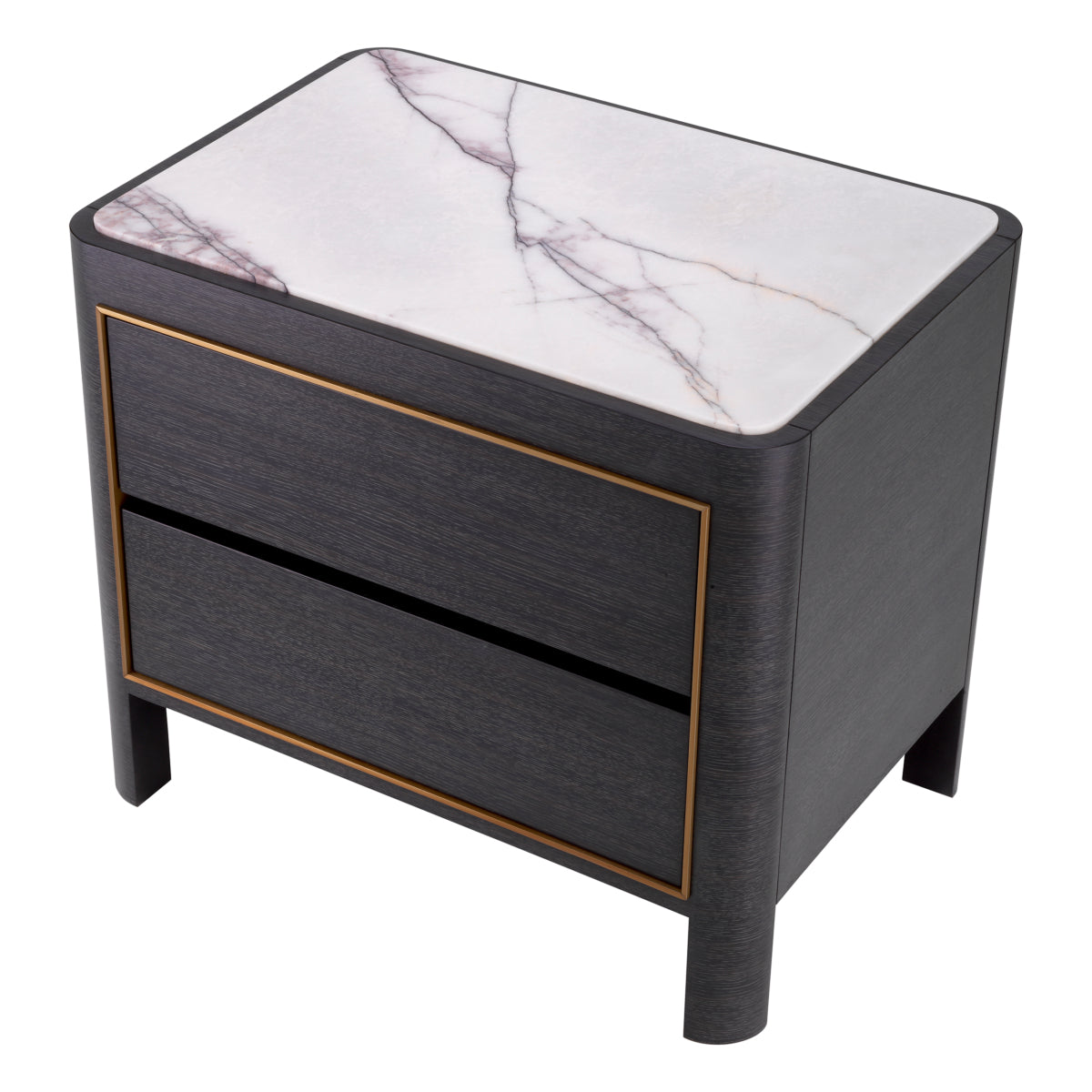 Charcoal Gray Bedside Table Corazon | Eichholtz Miami