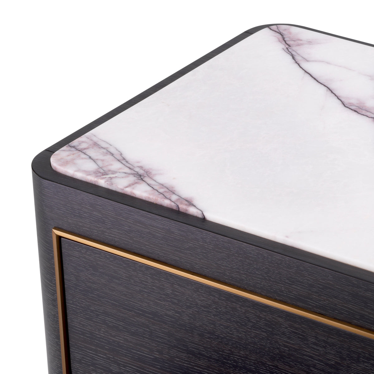 Charcoal Gray Bedside Table Corazon | Eichholtz Miami