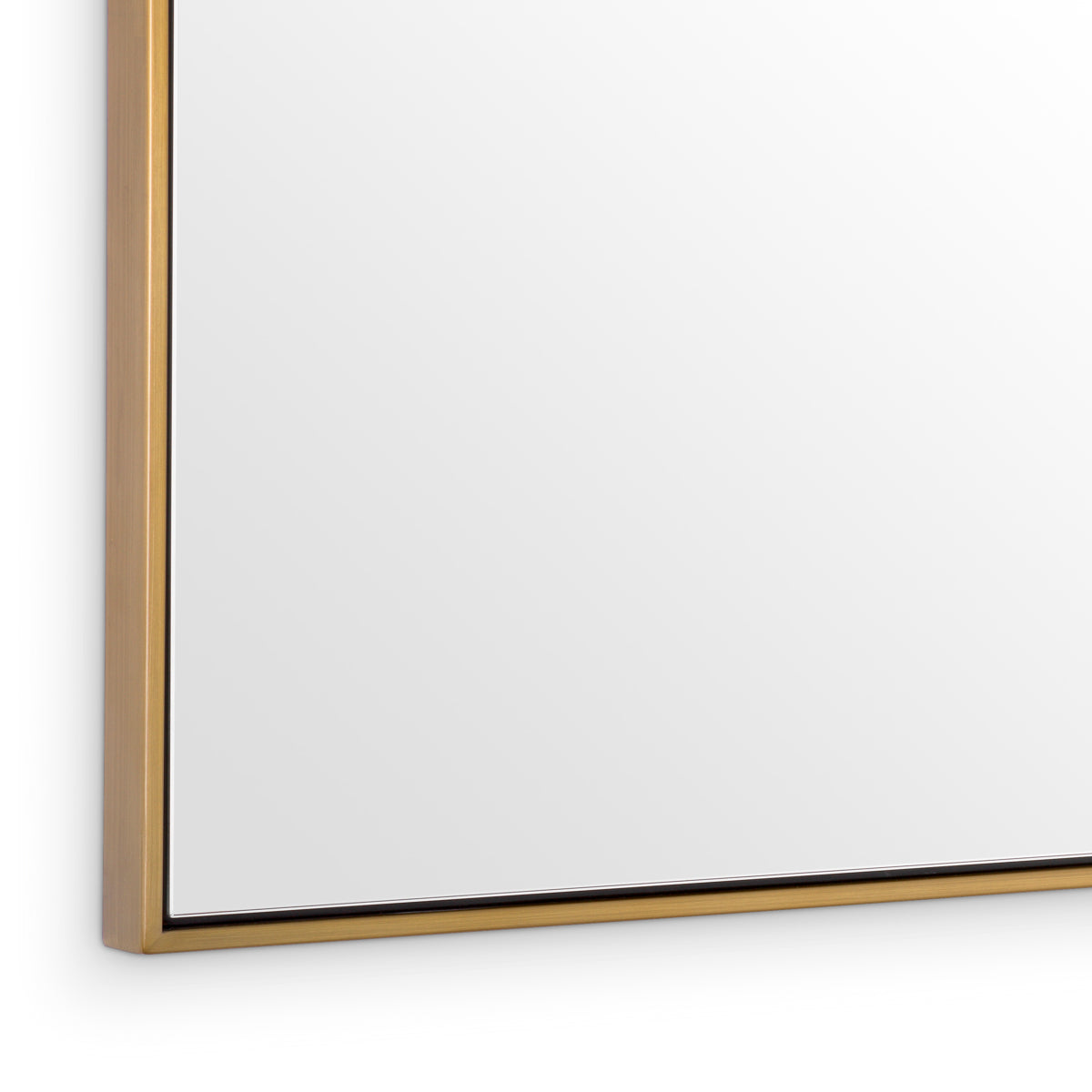 Brushed Brass Mirror Redondo | Eichholtz Miami