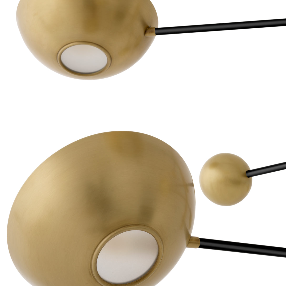 Antique Brass Bowls Chandelier Salinas | Eichholtz Miami