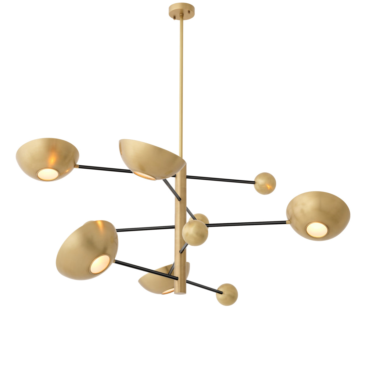 Antique Brass Bowls Chandelier Salinas | Eichholtz Miami