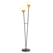 White Glass Shade Floor Lamp Duco | Eichholtz Miami
